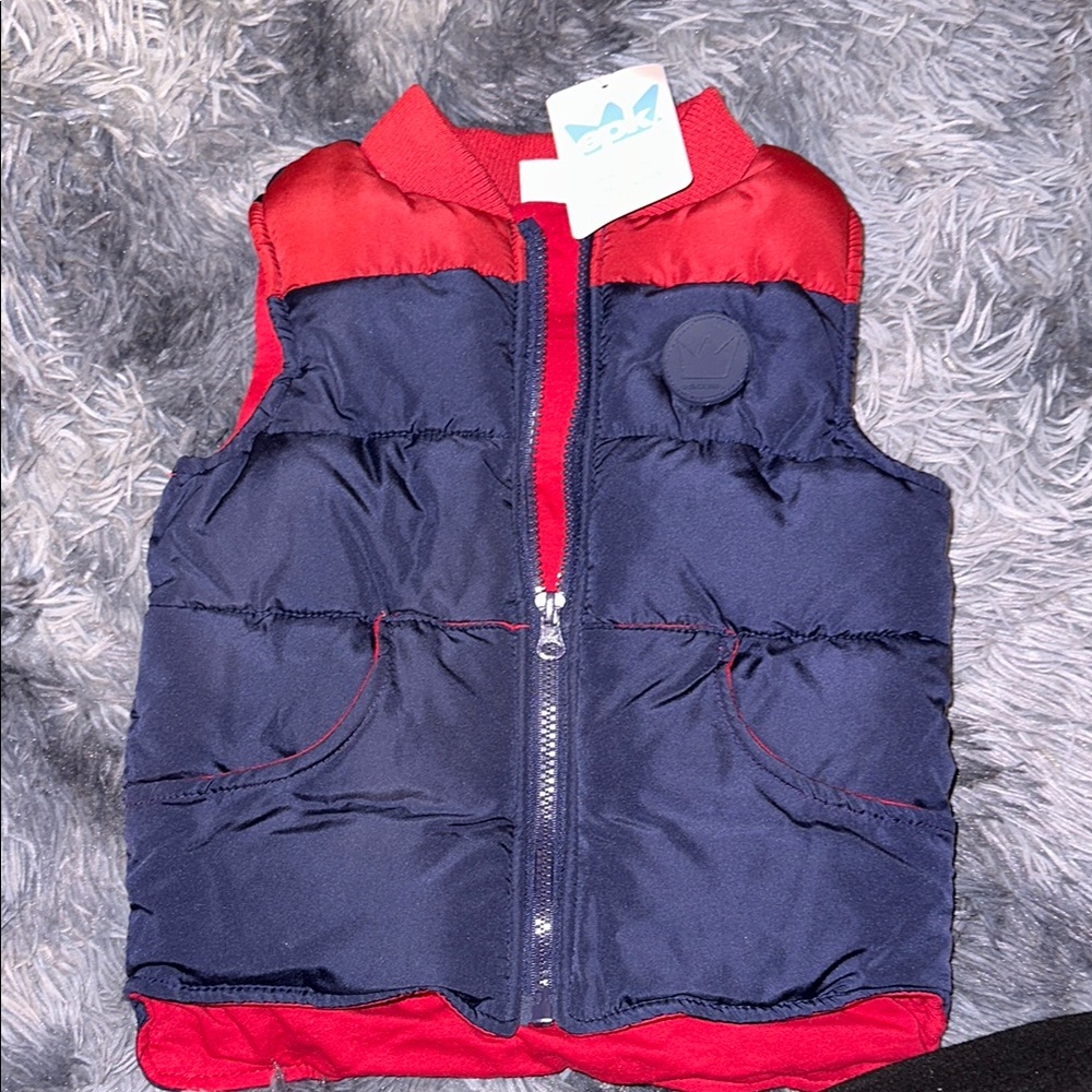 EPK Red and Navy kids Puffer Vest